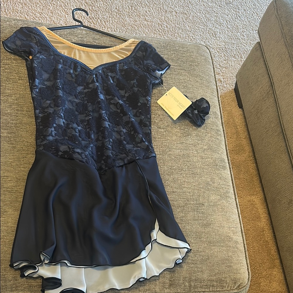 Navy Figure Skating Dress